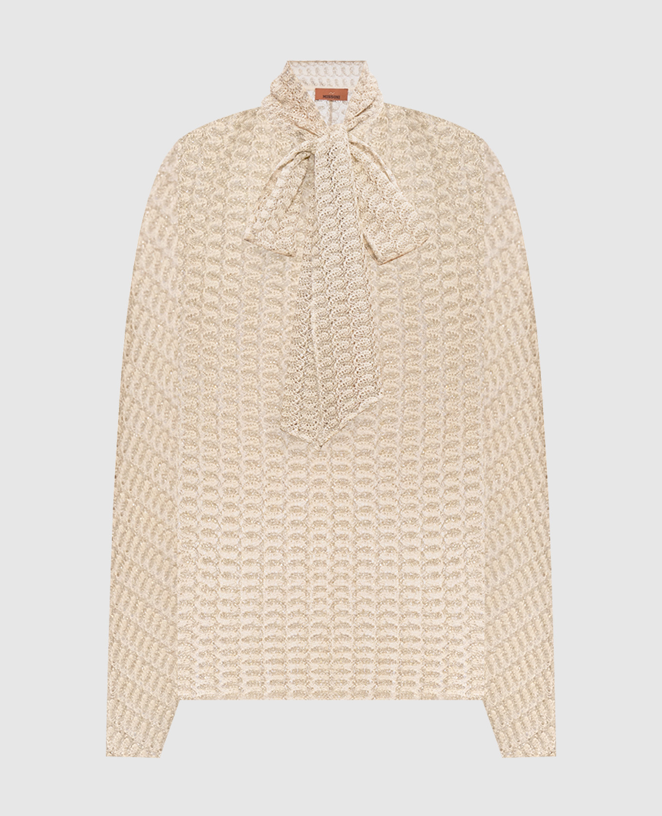 

Beige openwork blouse with lurex Missoni