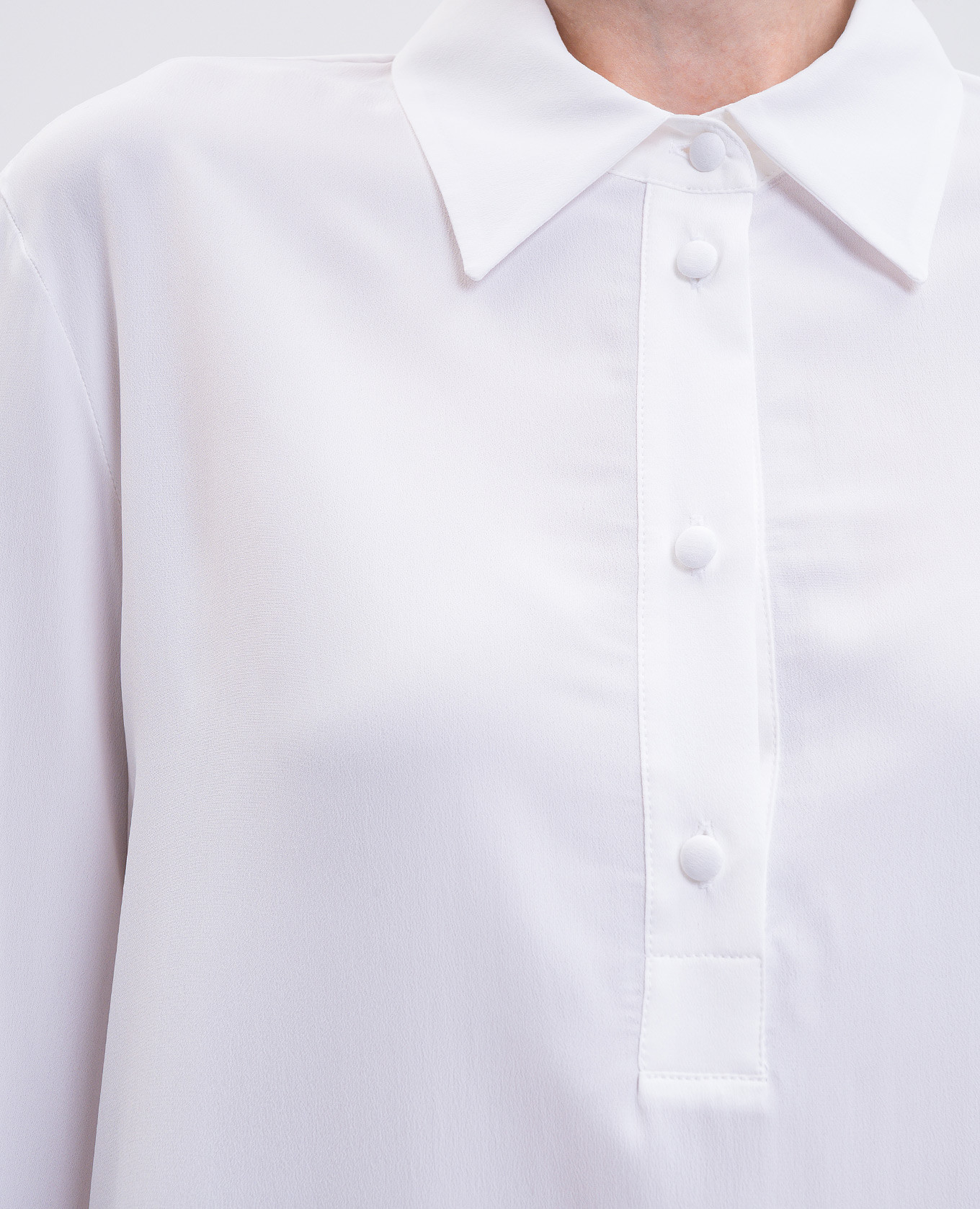 

White blouse with silk Dondup