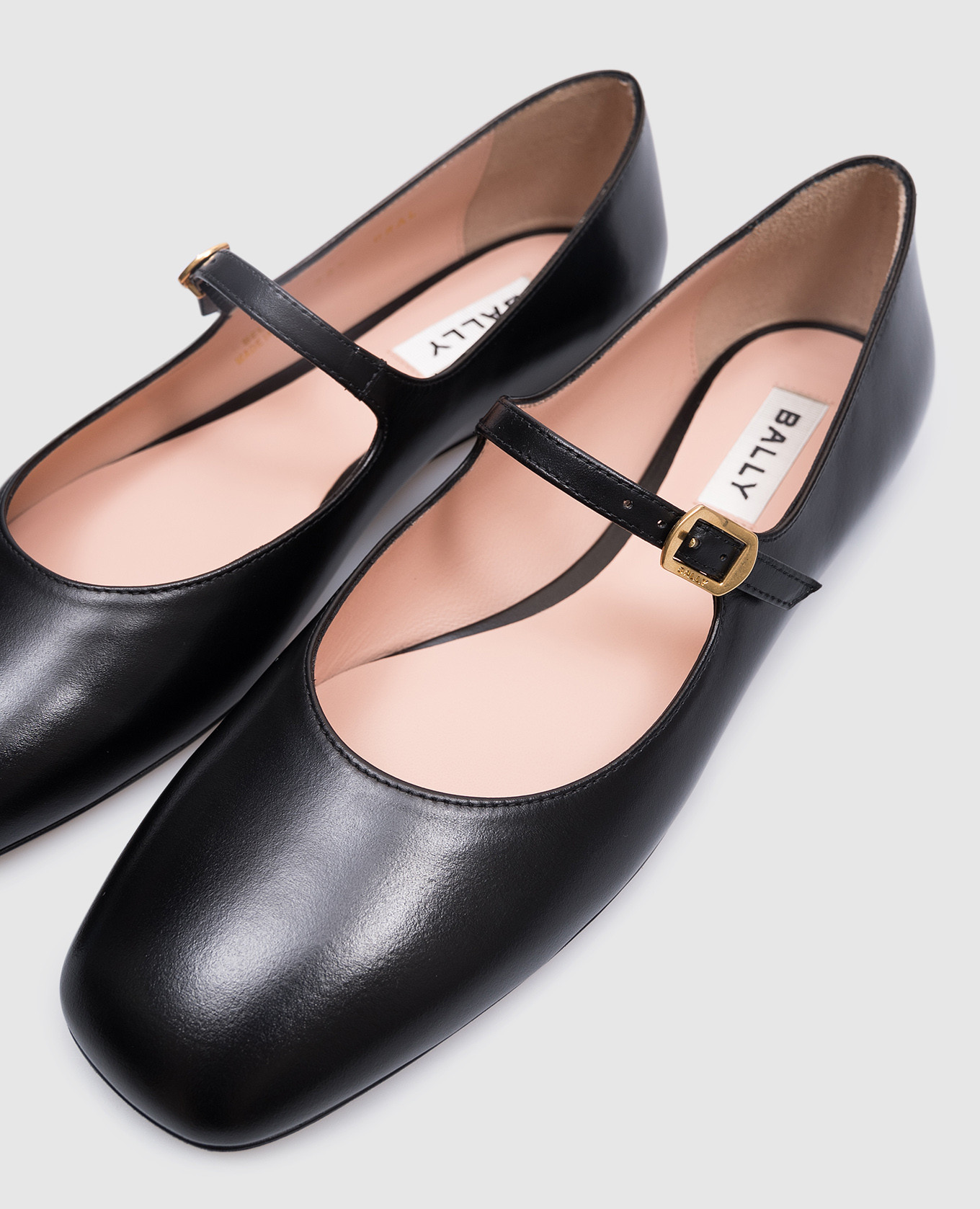 

Black leather ballet flats Bally