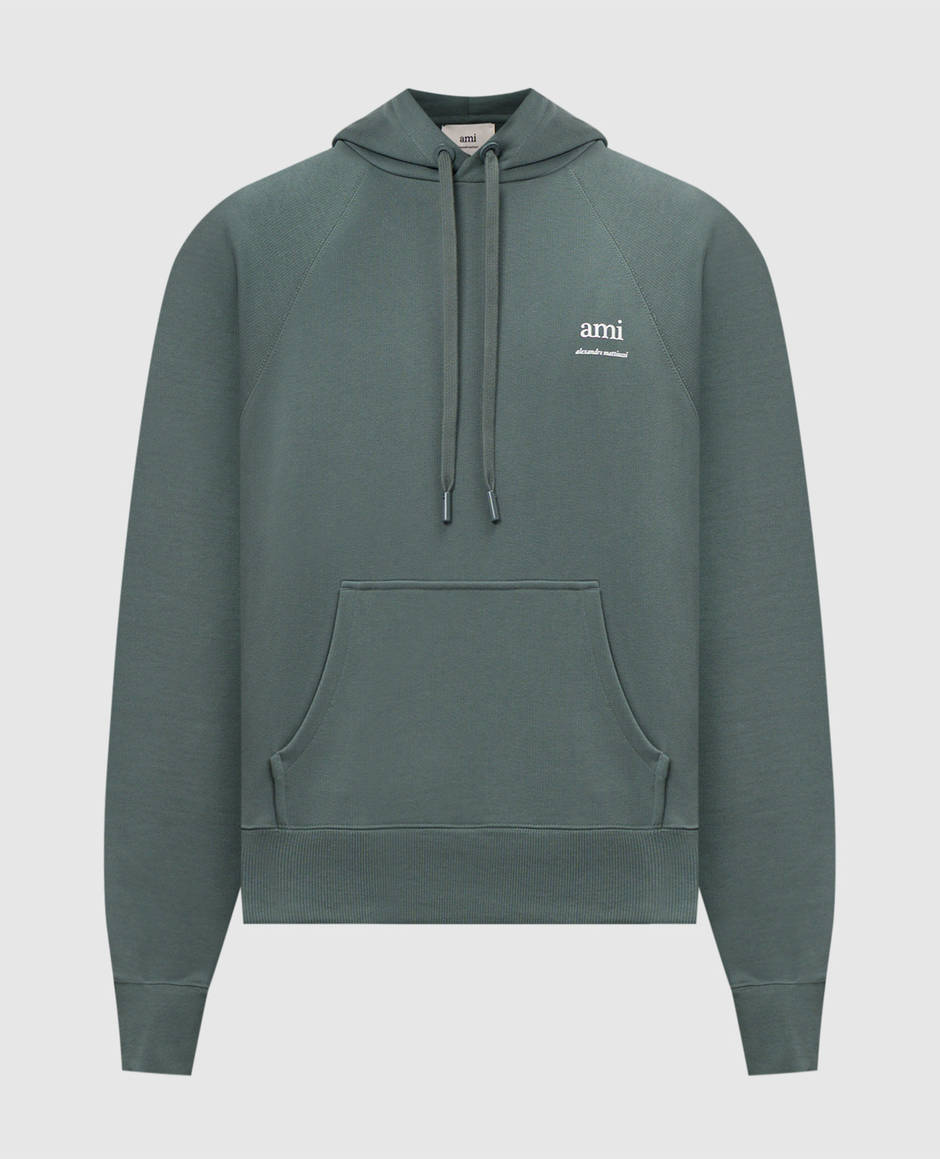 

Green hoodie with logo print Ami Paris