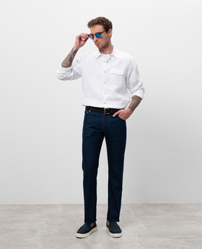 Kiton White linen shirt UMCBUBAH0928