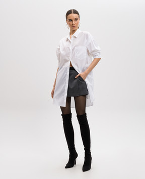 Juun.j White striped long blouse JW5364W031