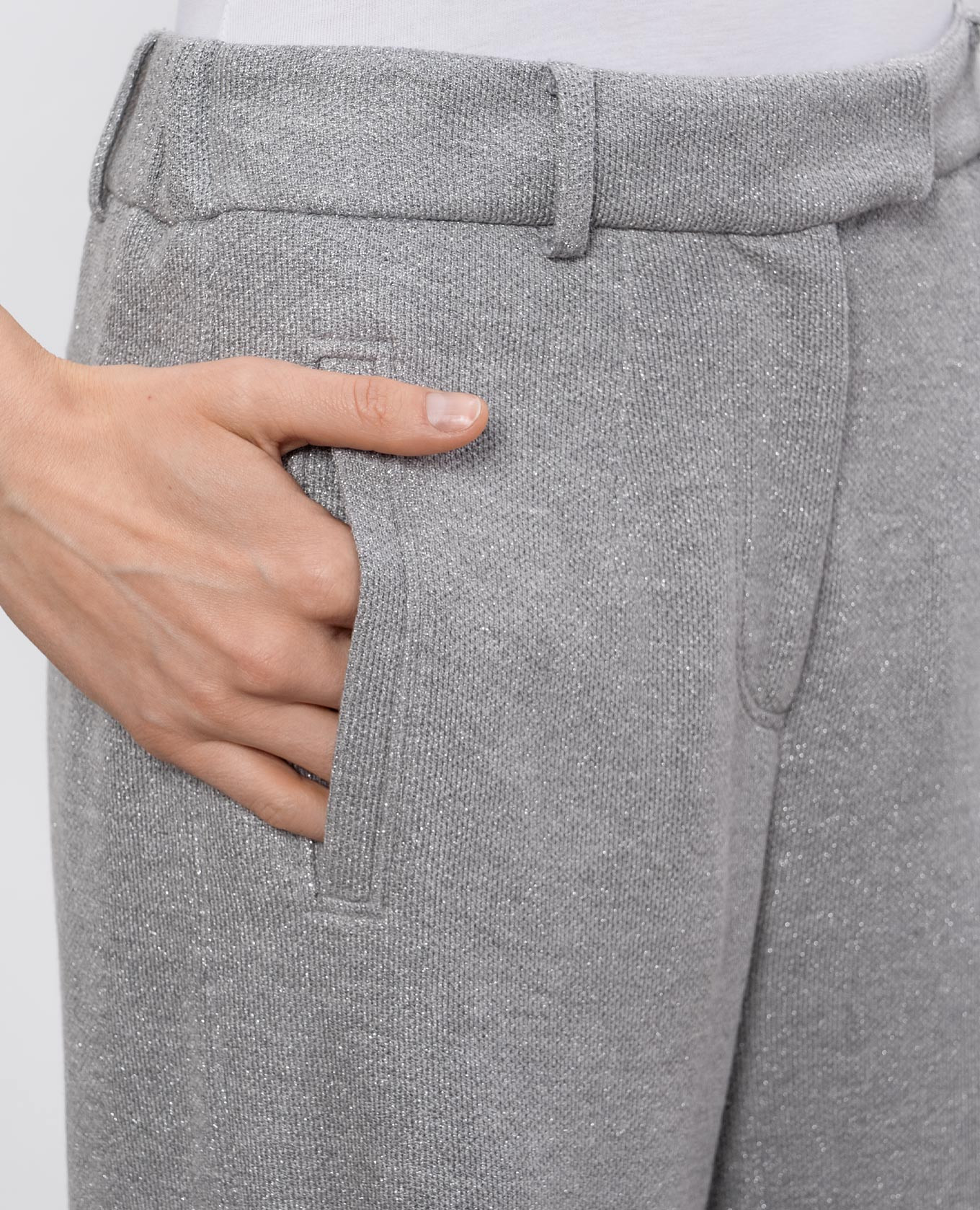 

Gray pants with lurex Brunello Cucinelli, Grey