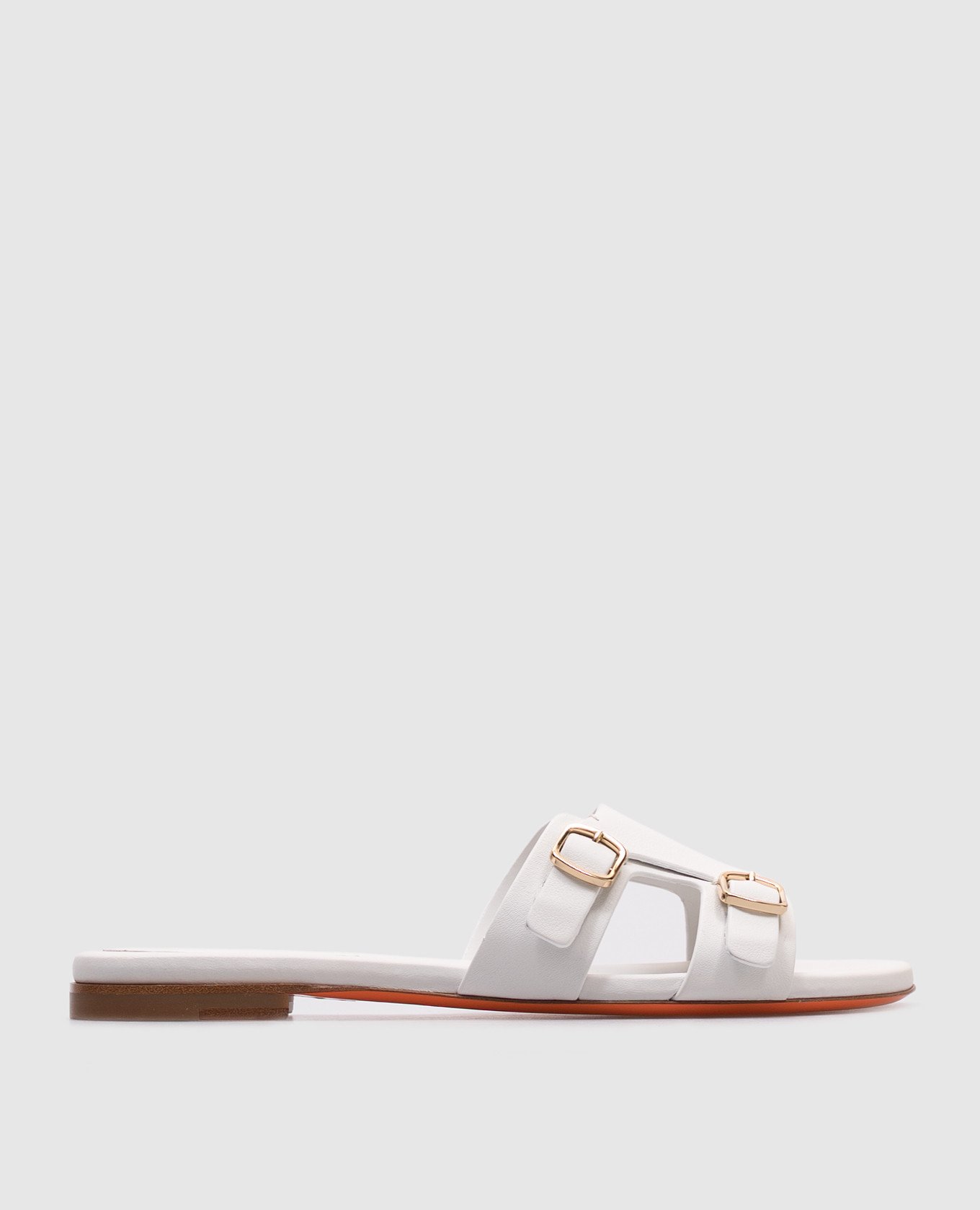 

White leather flip-flops Santoni