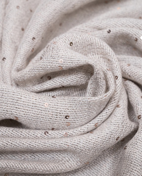 Brunello Cucinelli Gray cashmere and silk stole with sequins MSC915029