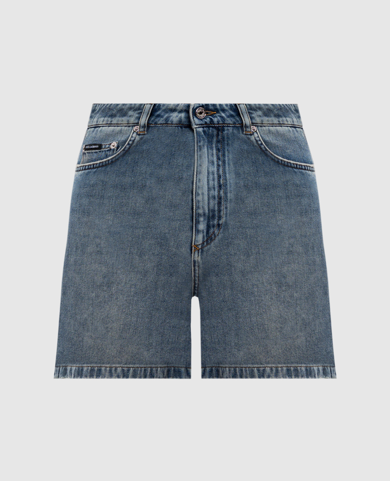 

Blue denim shorts with logo Dolce&Gabbana