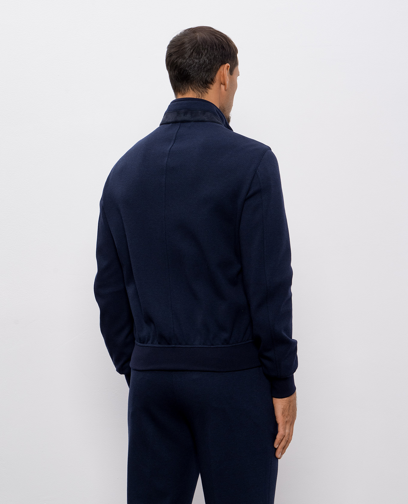 

Blue cardigan with wool Enrico Mandelli