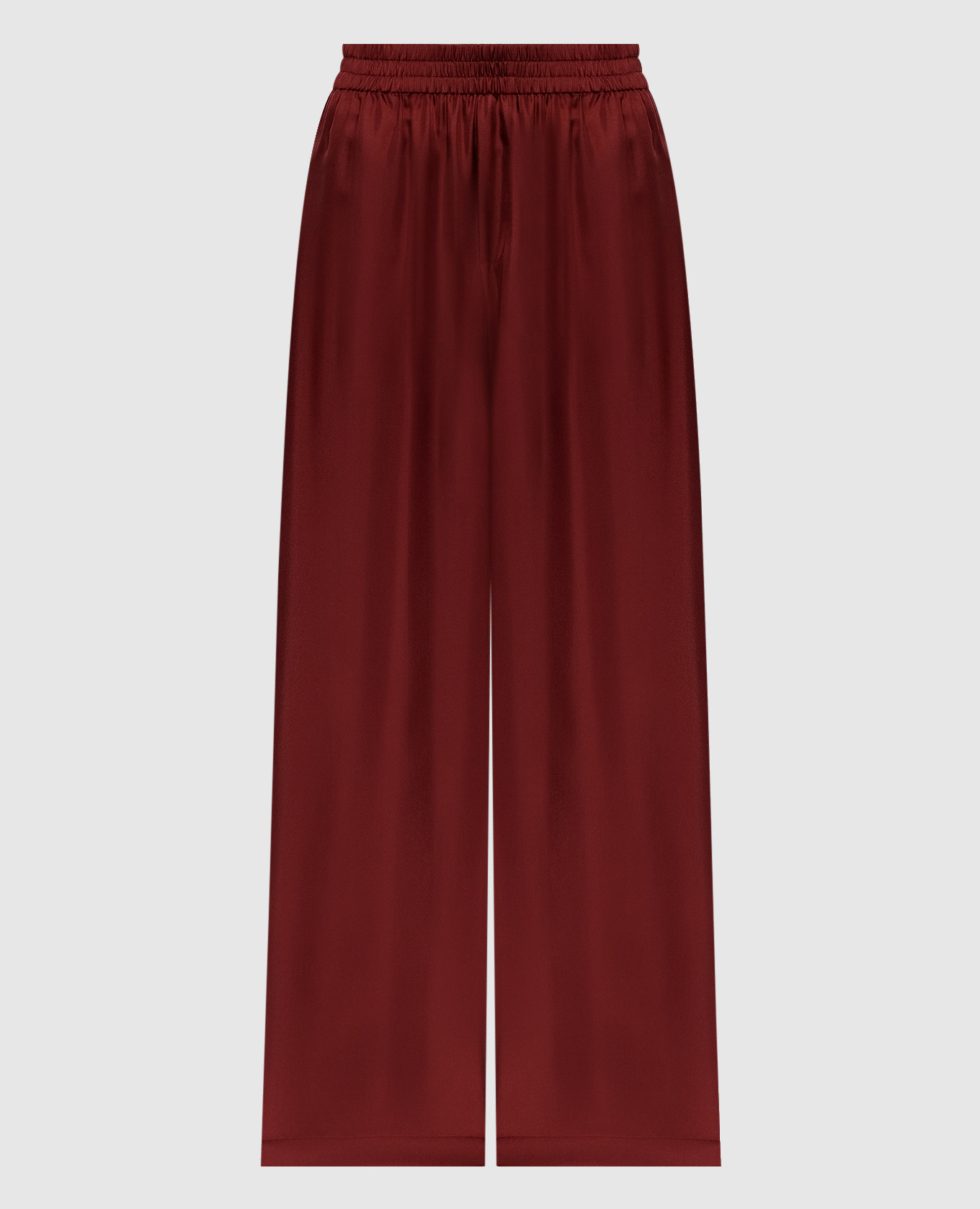 

Burgundy silk pants LISA YANG