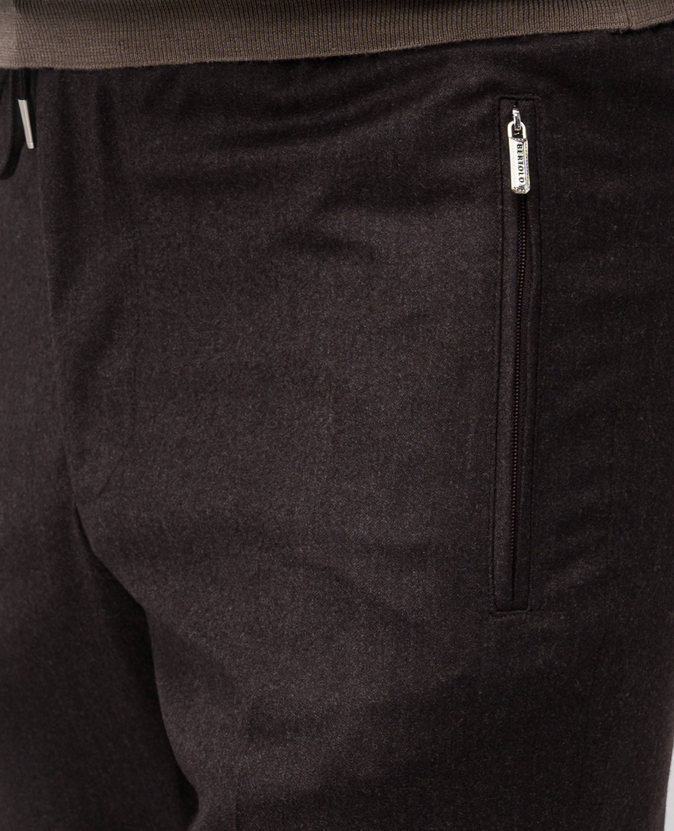 

Brown wool and cashmere pants Bertolo Cashmere