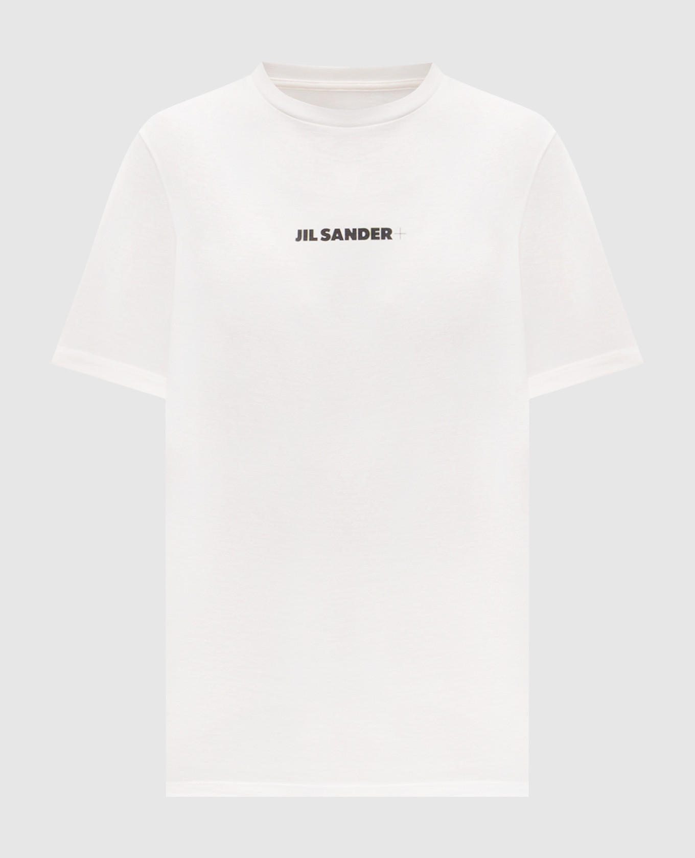 White T-shirt with logo print Jil Sander