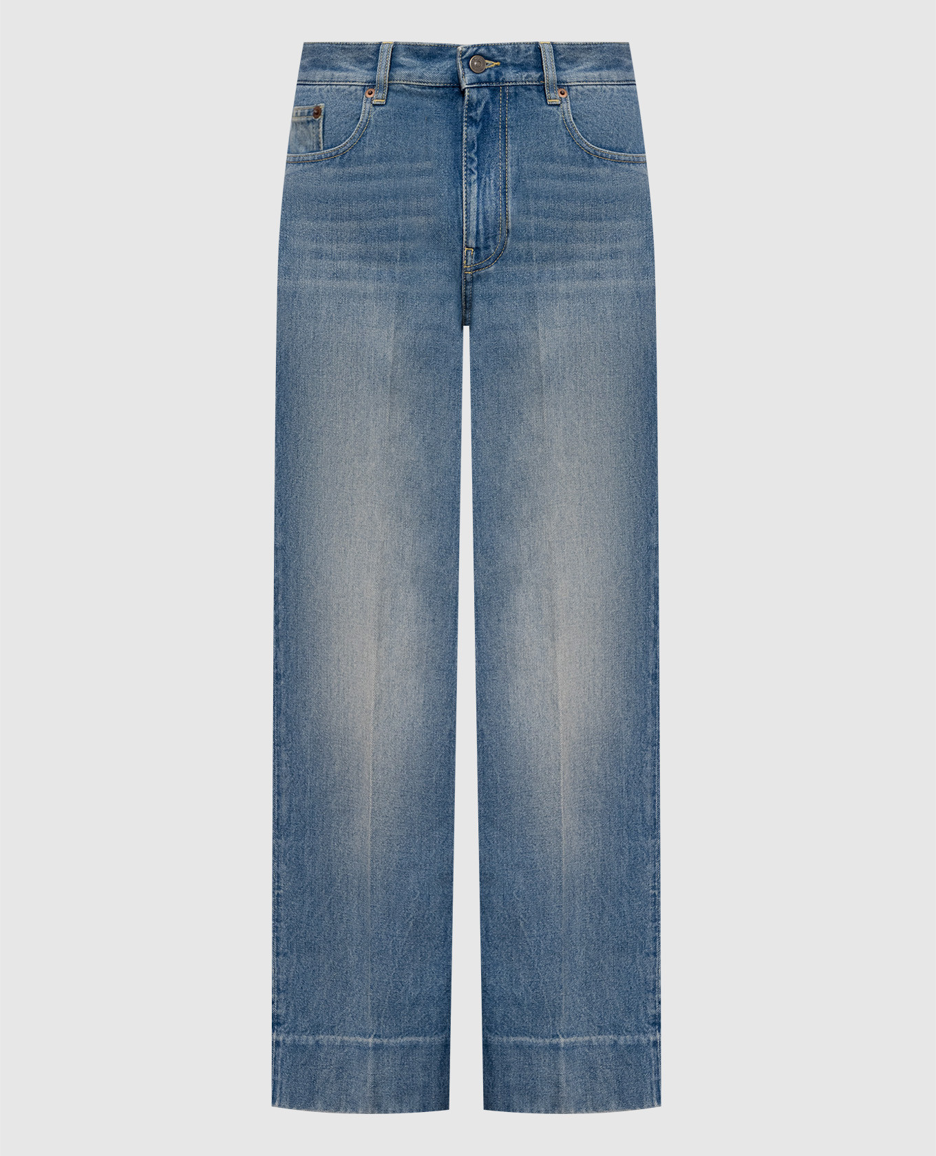 

Blue jeans with a worn effect Valentino