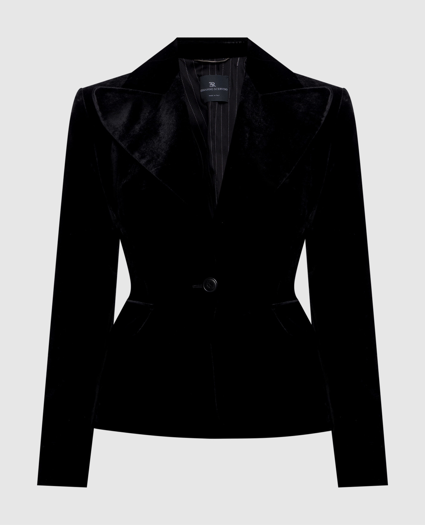 Black velvet jacket with silk Ermanno Scervino