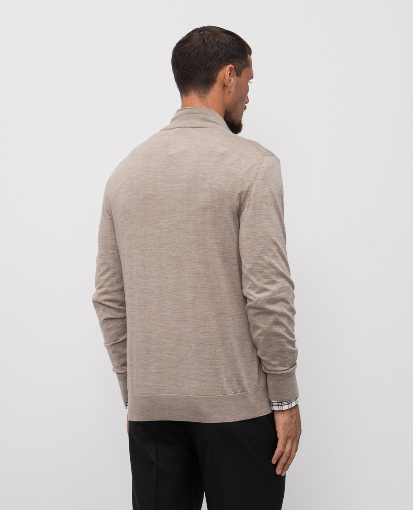 Beige wool jumper ISAIA 4