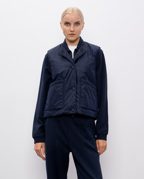 Woolrich Blue straight-cut vest CFWWVE2000FRUT5004