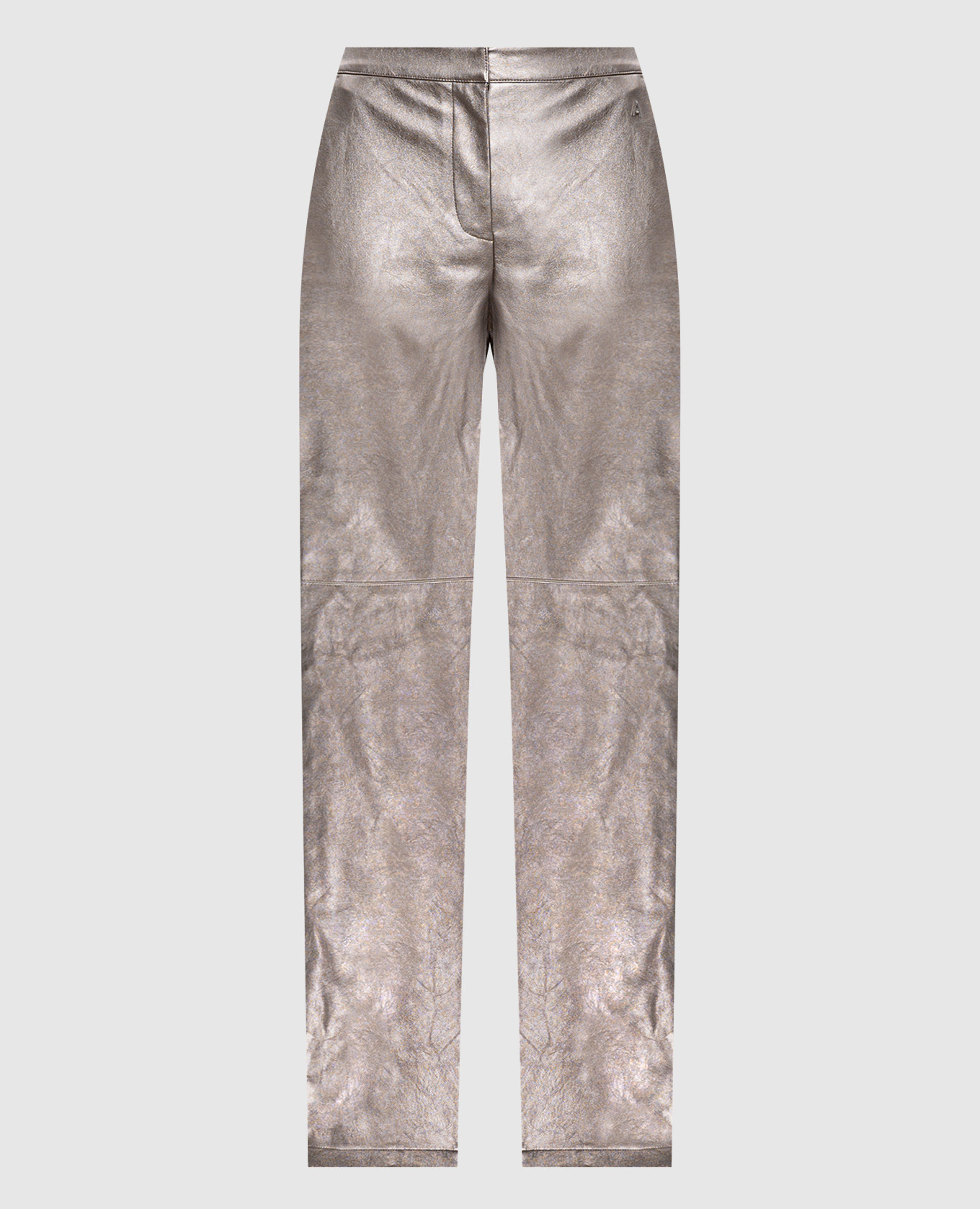 

Beige pants with metallic logo Twinset Actitude