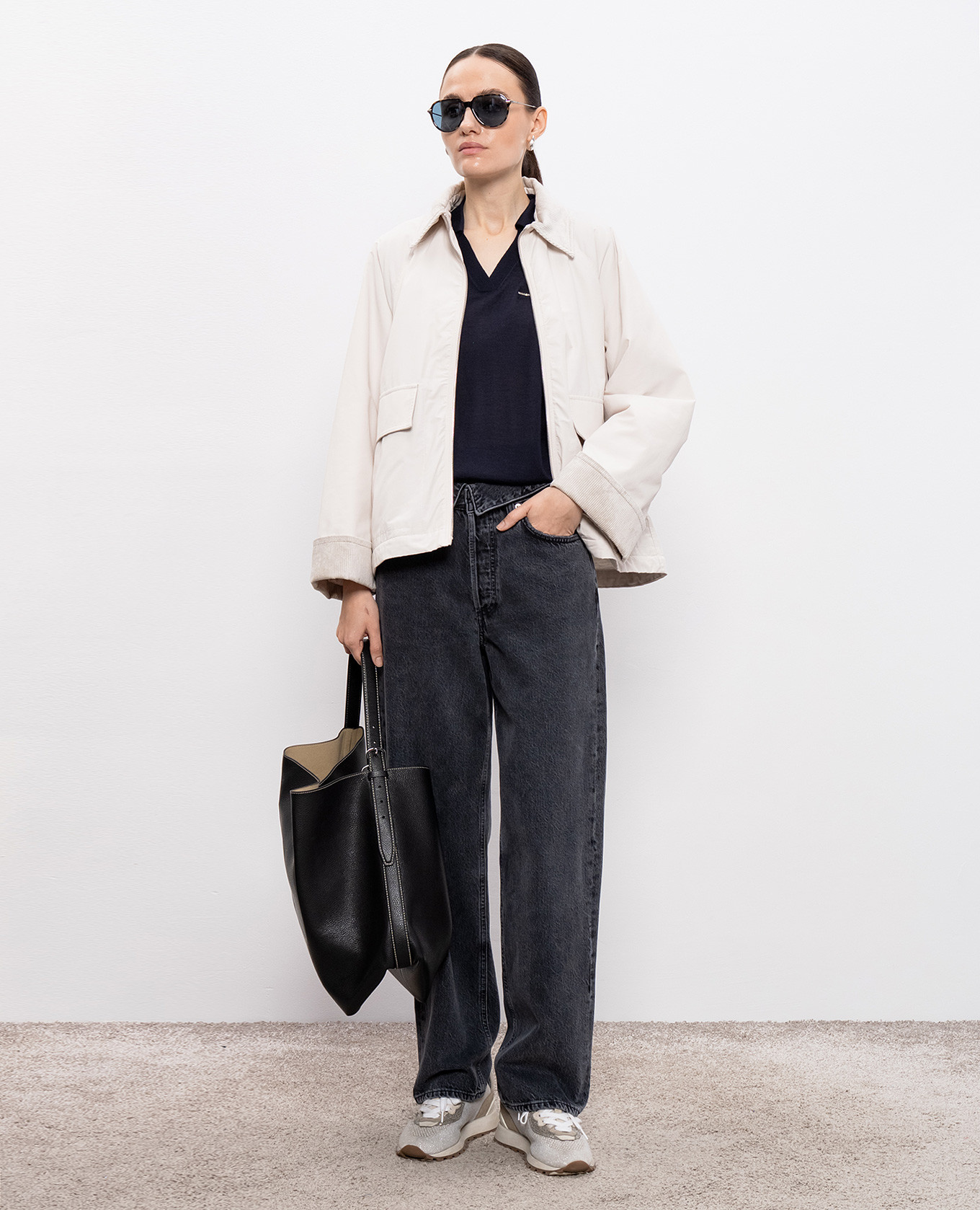 

Blue cashmere and silk top Peserico