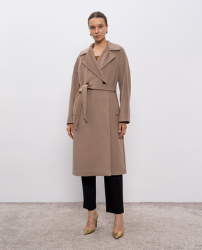 Max Mara Weekend Beige double-breasted coat RESINA made of wool and cashmere RESINA