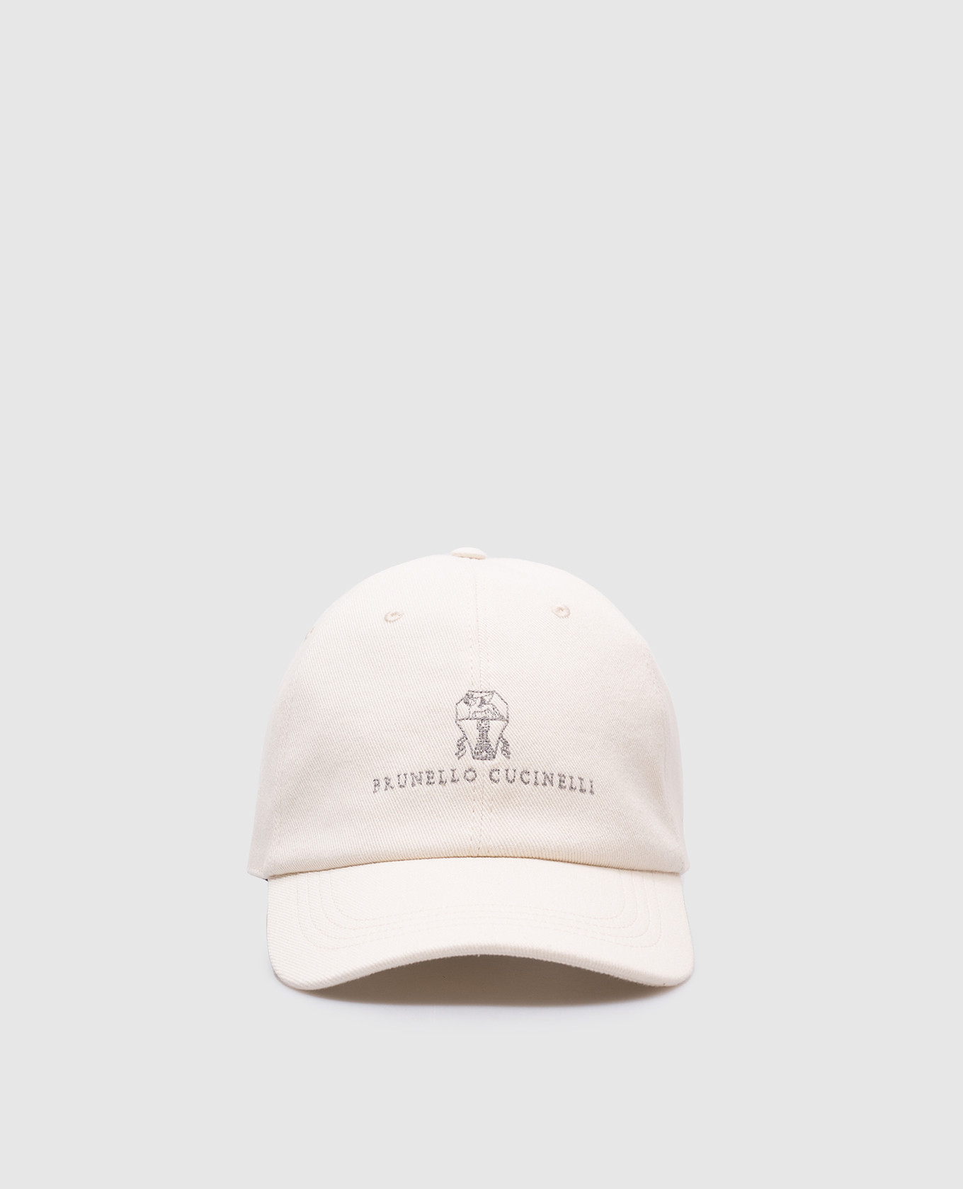 

Beige cap with logo embroidery Brunello Cucinelli