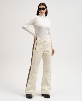 Balmain Yellow ski pants with logo BF2PR030XH66
