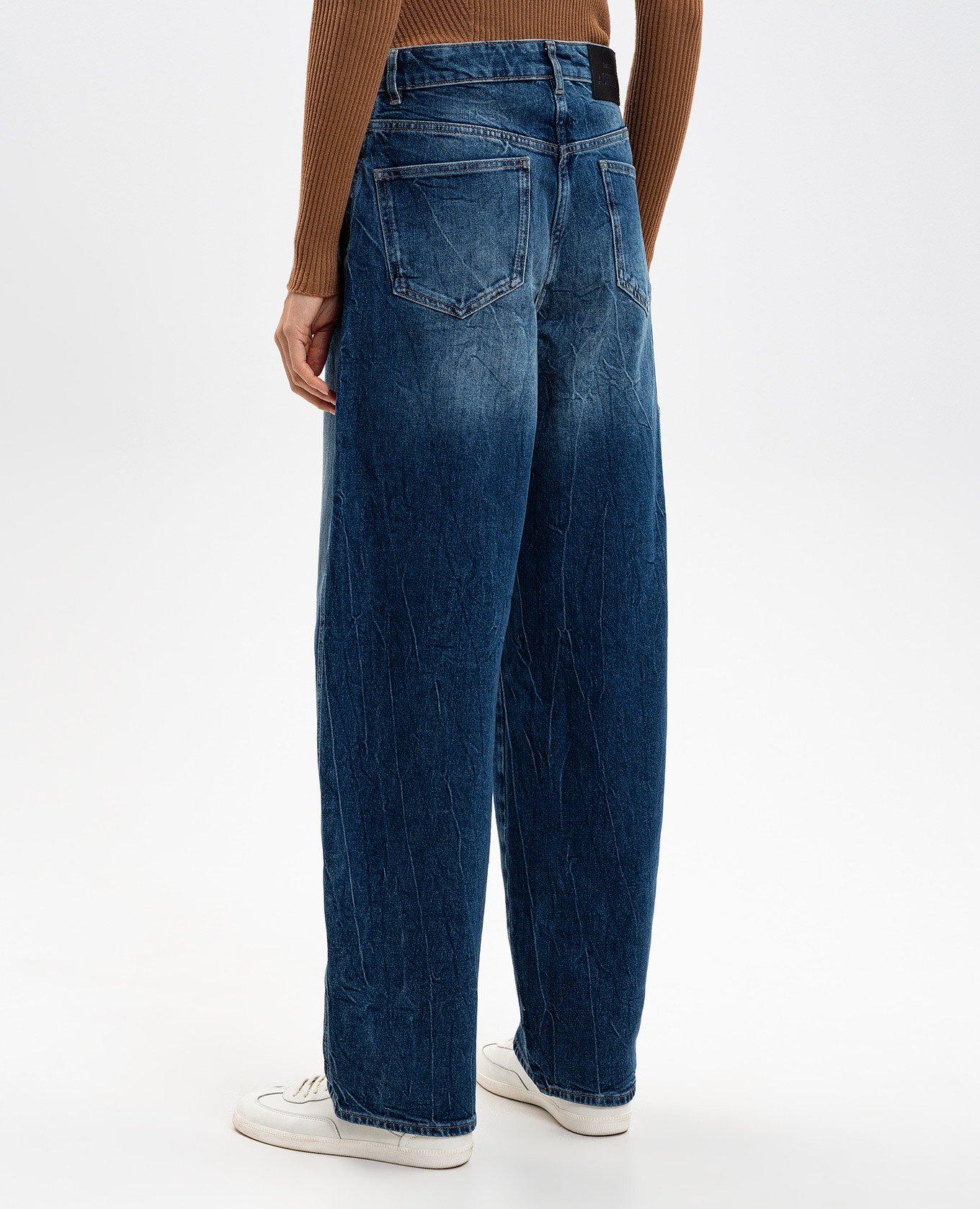 Blue jeans with a worn effect Twinset 4