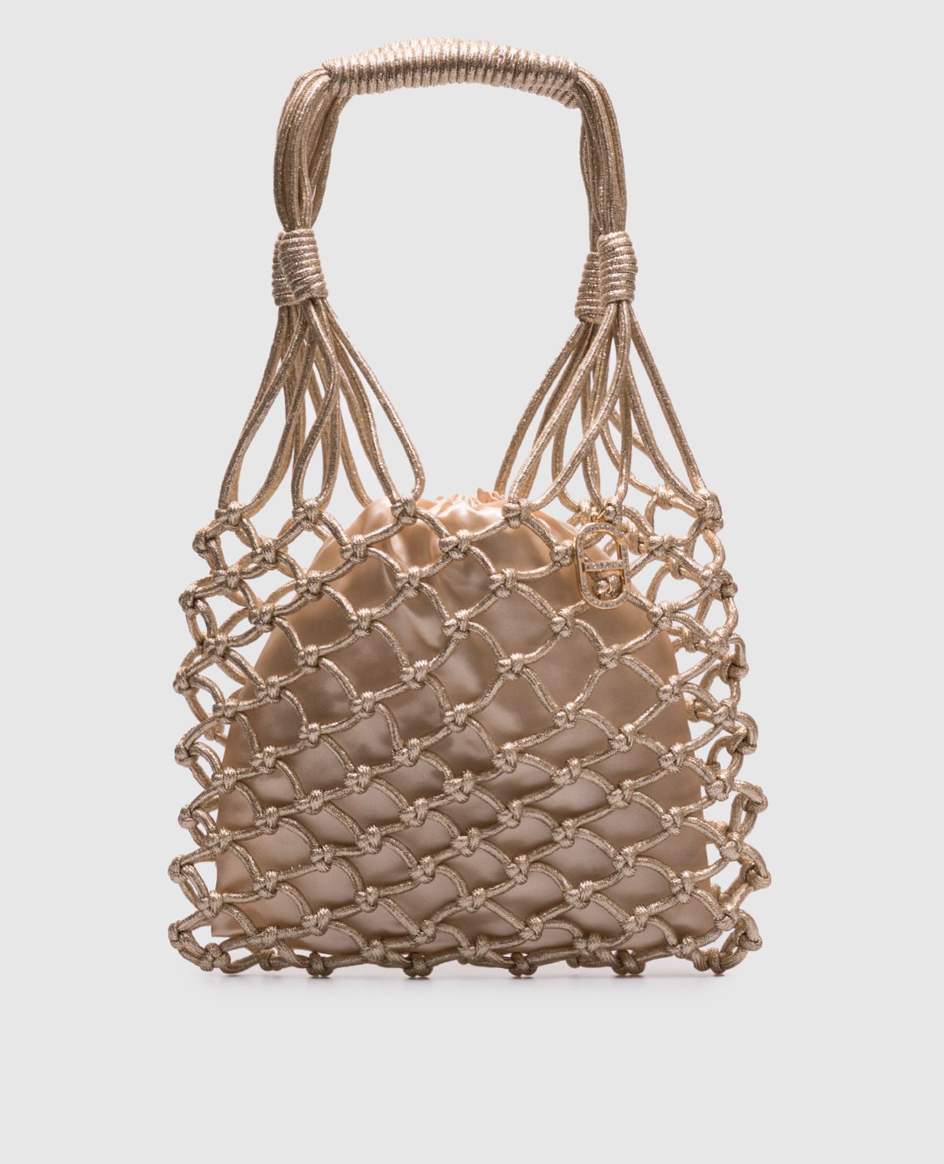 

Alizée gold braided shopper Twinset, Golden