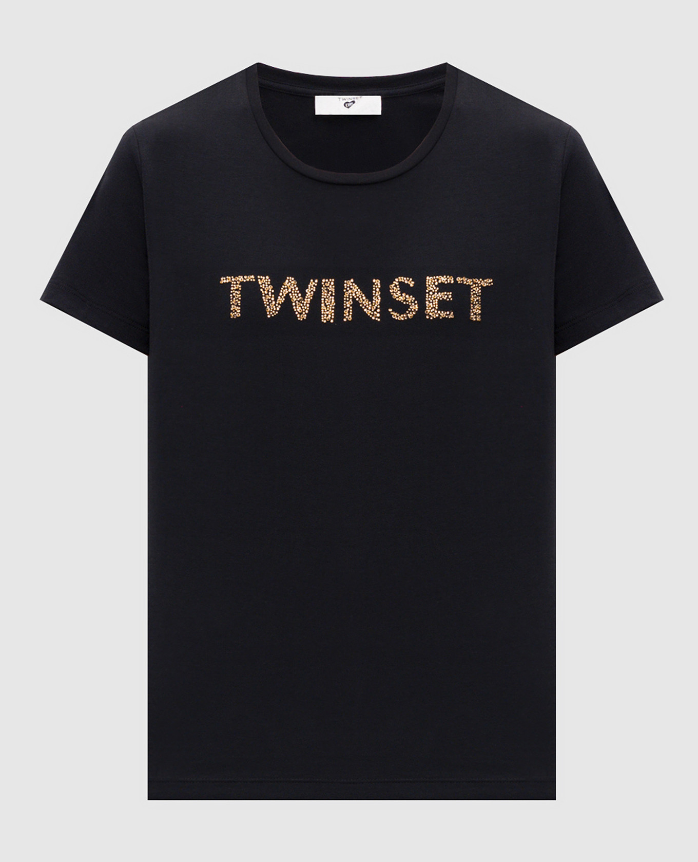 

Black T-shirt with logo Twinset