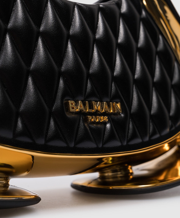 Balmain - Jolie Madame black quilted leather bag DN1DA902KTUG