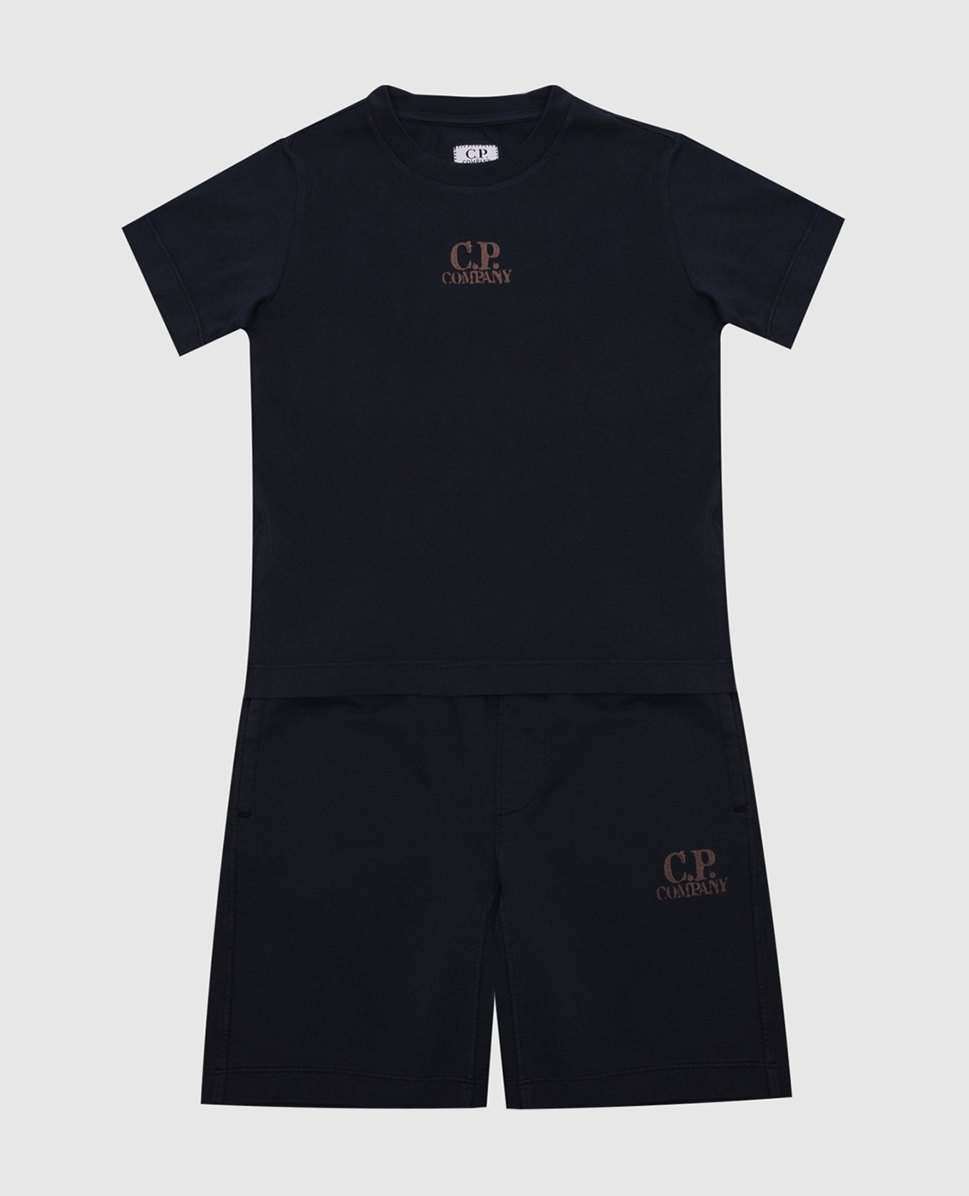 

Children's blue suit with logo print C.P. Company