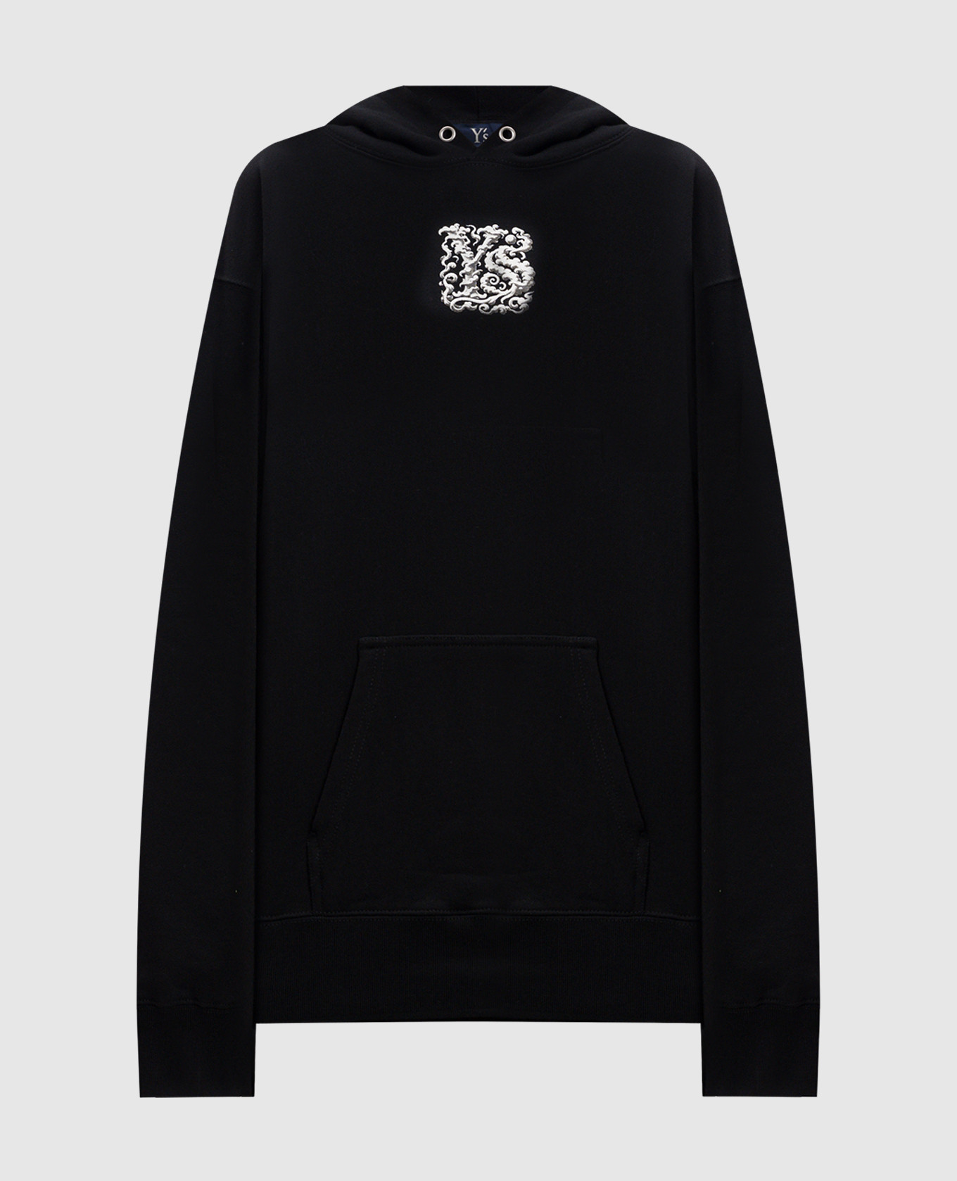 

Black hoodie with monogram logo Y`S Yamamoto