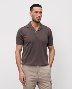 Brunello Cucinelli Brown polo M29800185
