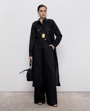 Max Mara Black GARIBO linen pants GARIBO
