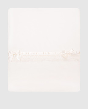 Story Loris Children's white set of overalls, hat and ruffled envelope 30471