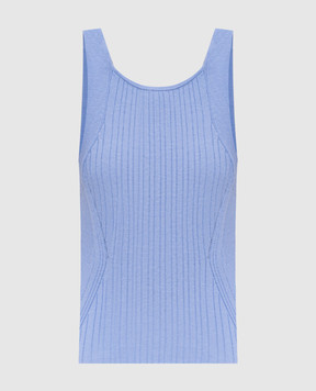 Twinset Blue ribbed top 251LL3FCC
