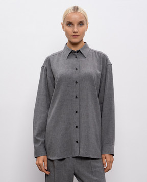 Toteme Gray shirt with wool 254WRT0480FB0016