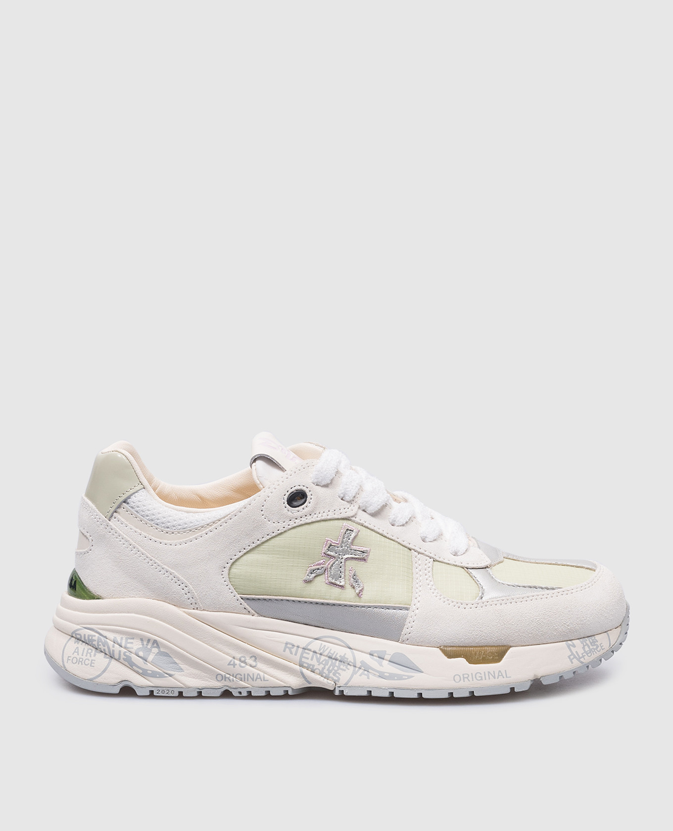 

Green combination sneakers MASED Premiata, Зеленый