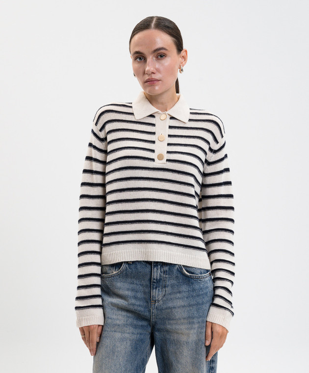 Pull Femme Allude En Laine Et Cachemire - Rouge - Taille M - Occasion Très Bon État