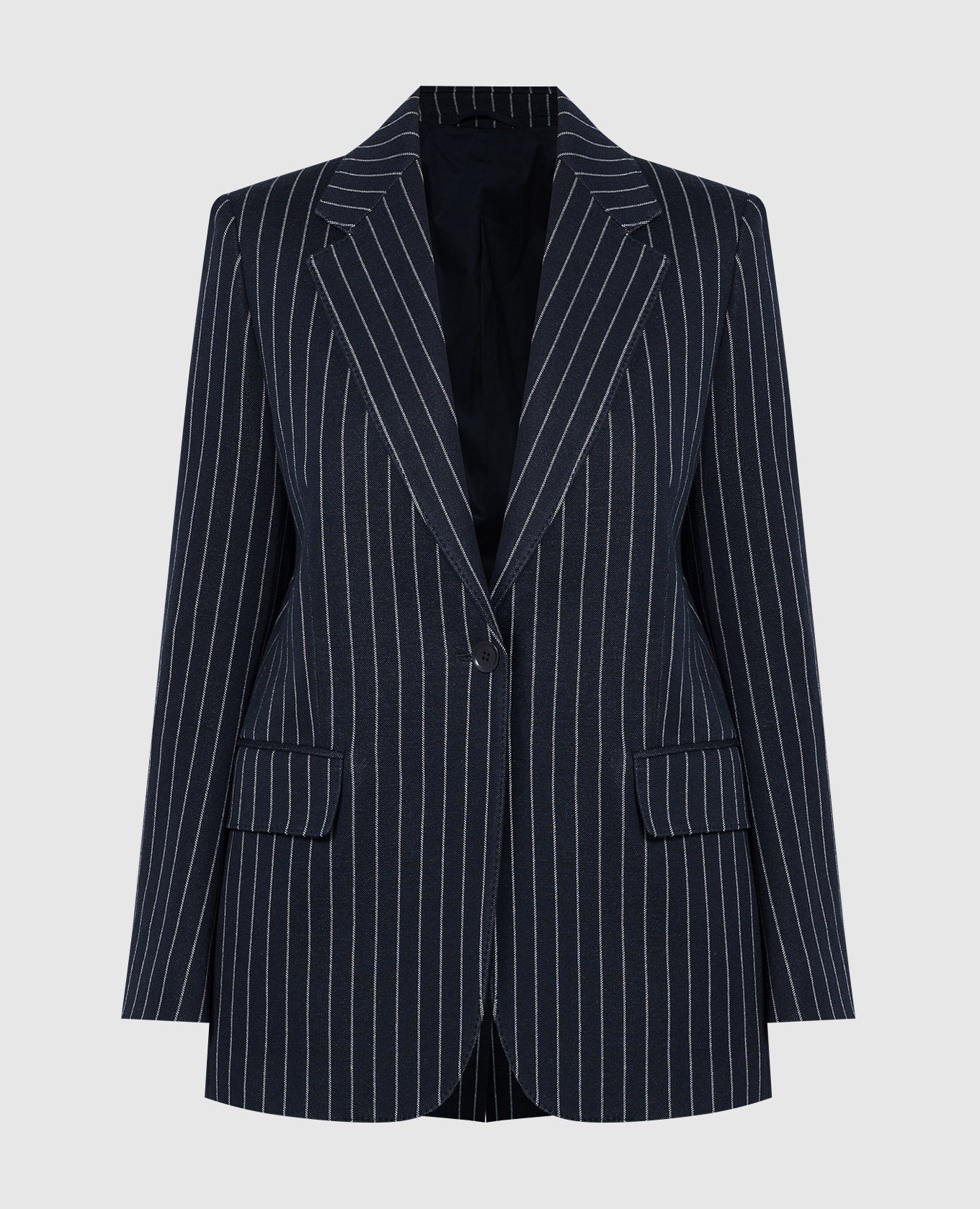 

Aceri blue cashmere and silk striped jacket Max Mara