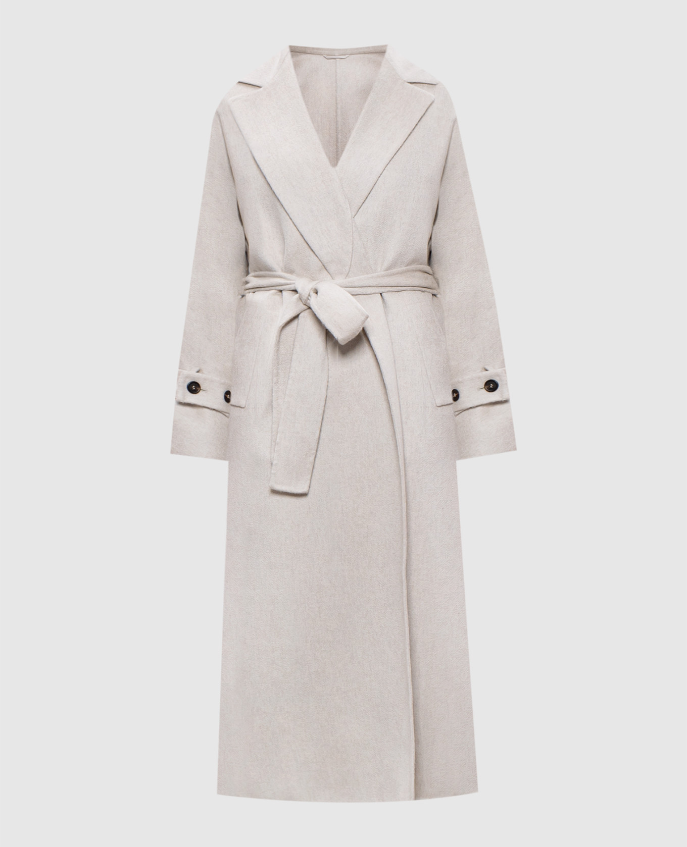 

Gray cashmere coat with monil chain Brunello Cucinelli, Grey