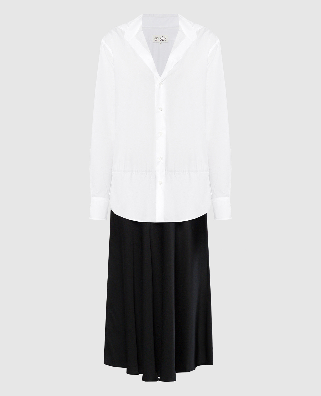 

Shirt dress with layering effect Maison Margiela MM6, White