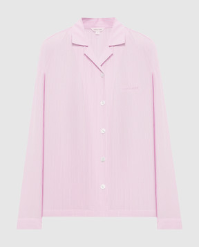 Dore & Rose Pink striped pajama shirt LONGSLEEVESTRIPEDPJTOP