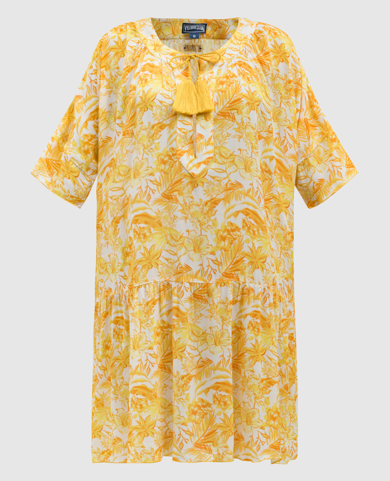 

White dress in TAHITI FLOWERS print Vilebrequin