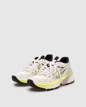 Palm Angels White combination sneakers 4 Fluo PWIA066S25FAB002