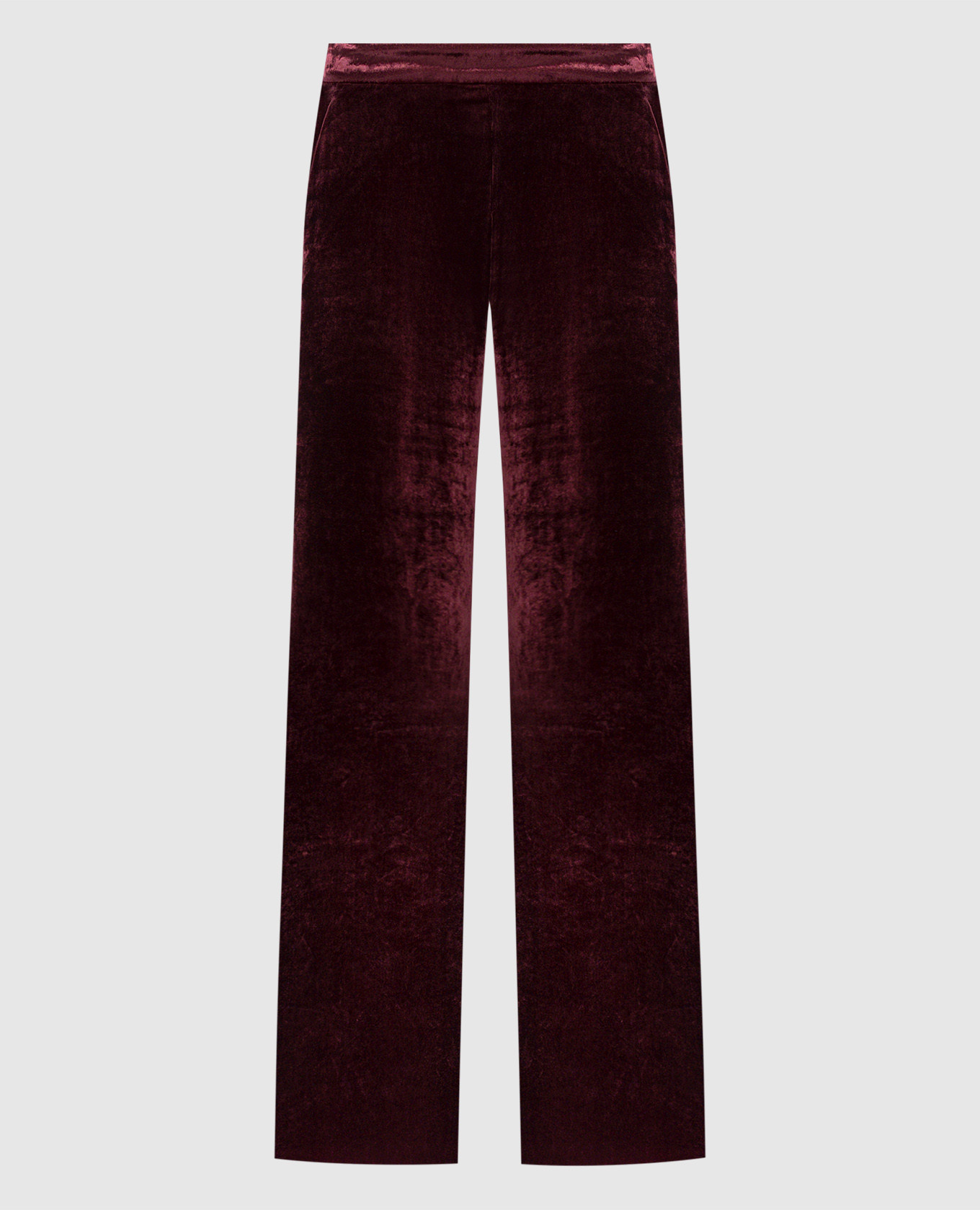 

Burgundy velvet pants with silk Etro