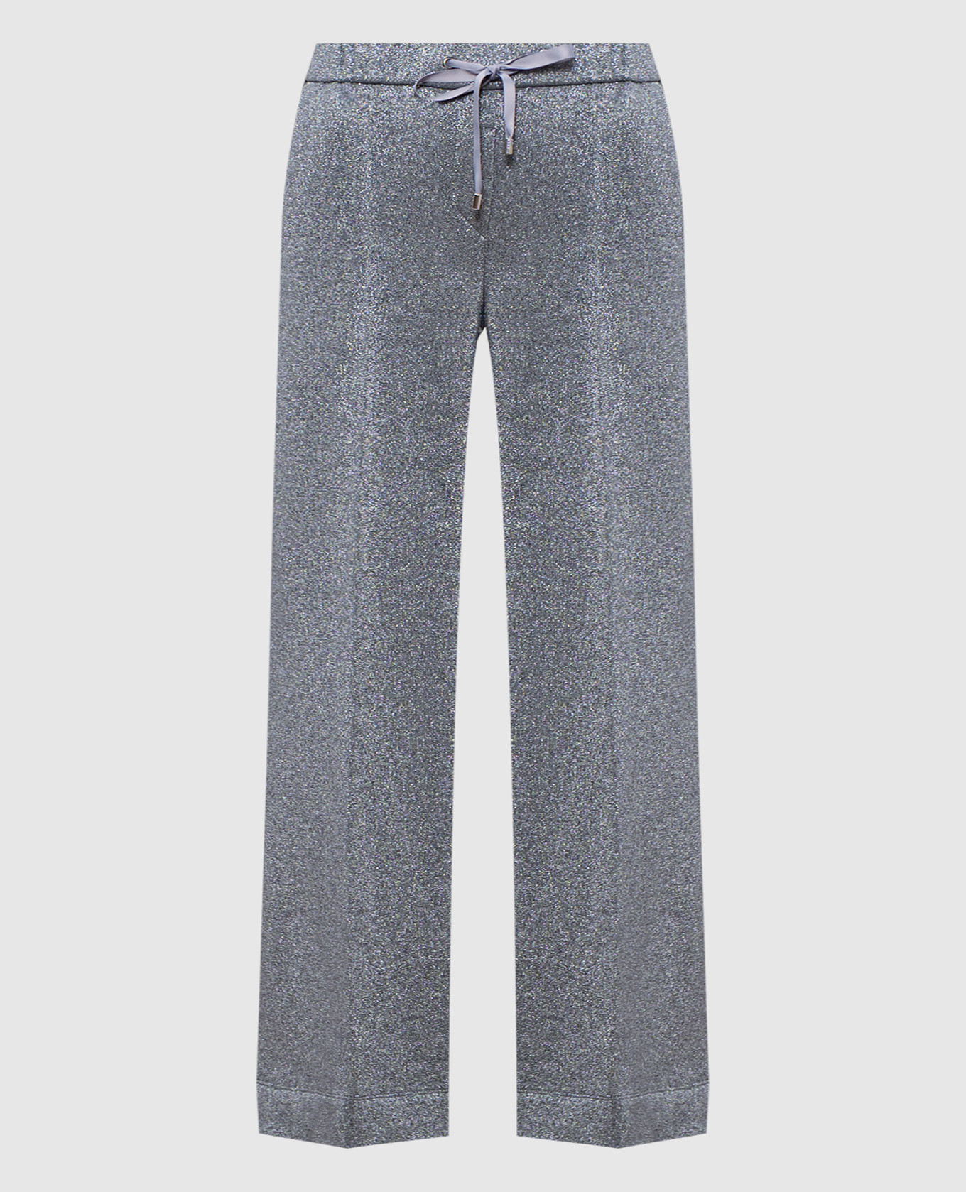 

Gray flared pants with lurex Peserico, Grey