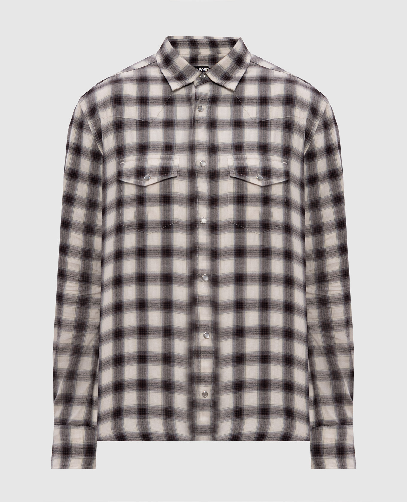 Western-style plaid shirt Tom Ford