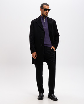 Cashmere&Whiskey Purple merino wool jumper 77397