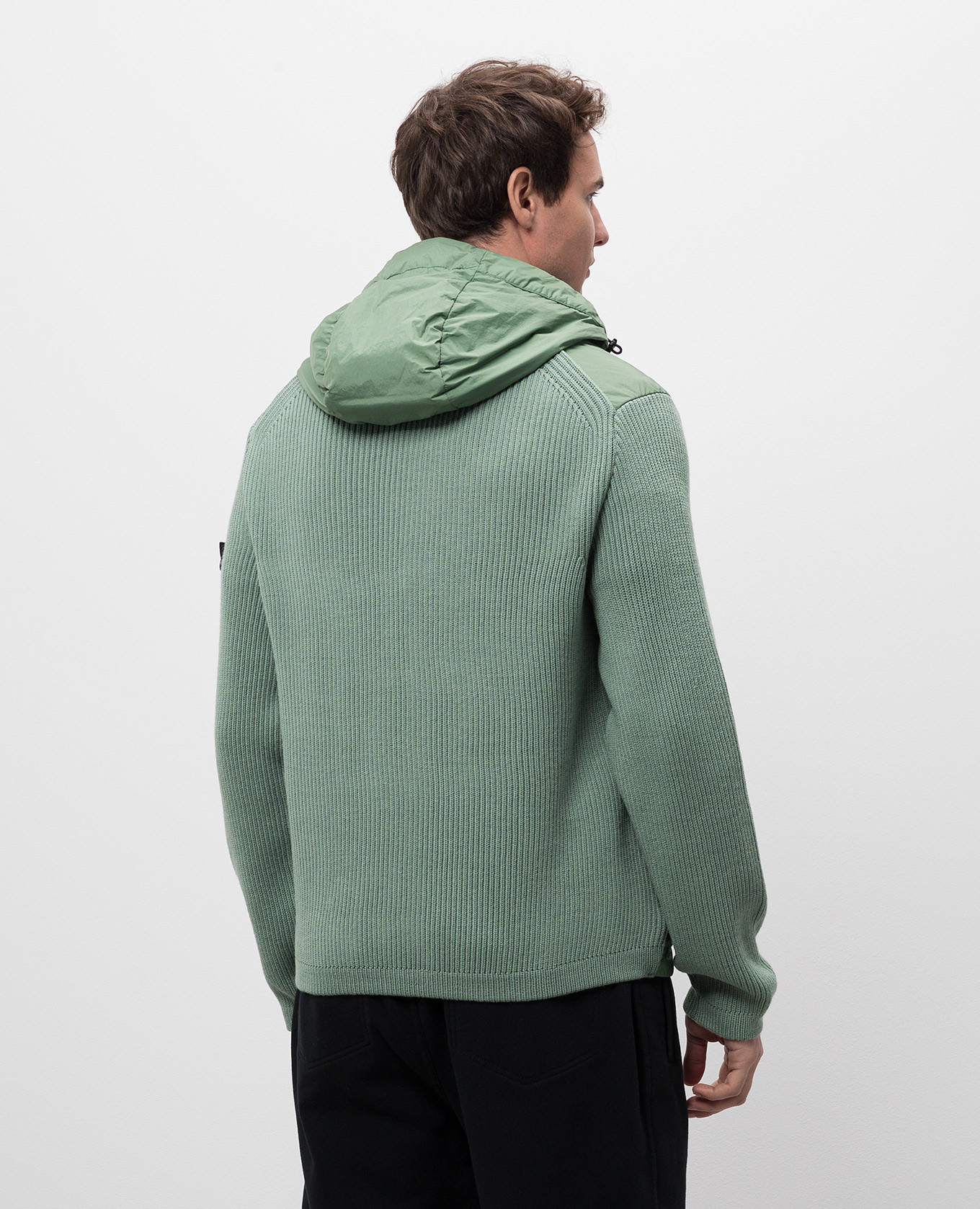 

Green jacket CRINKLE REPS R-NY Z with wool Stone Island