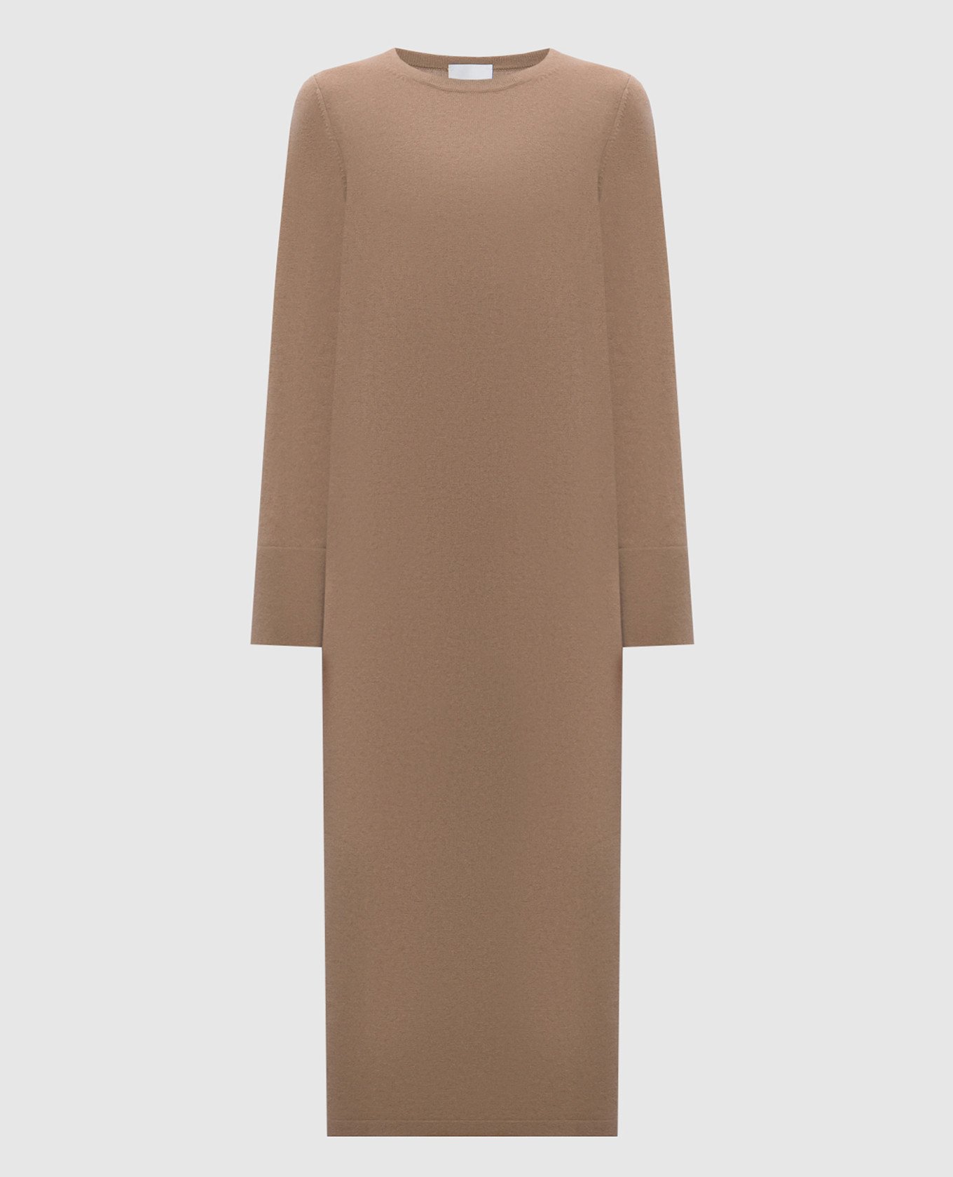 

Brown wool and cashmere midi dress Allude