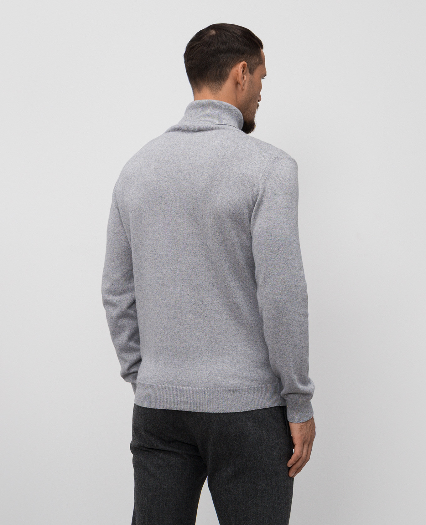 

TODI grey cashmere and silk golf shirt MooRER
