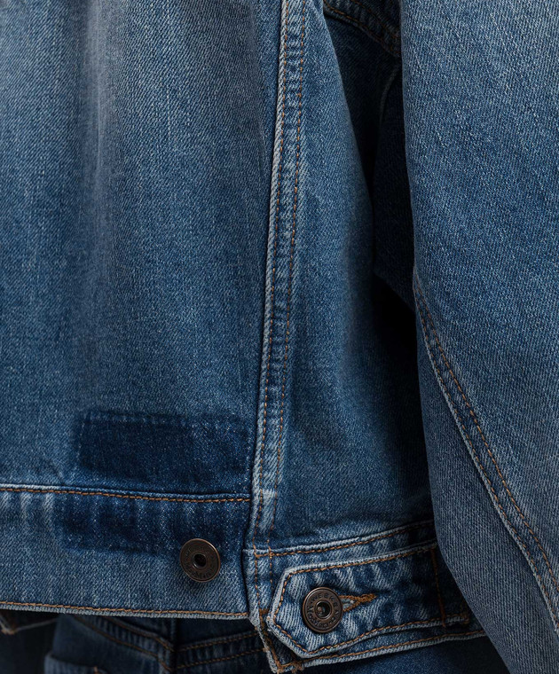 Max Mara Weekend - FIUMANA blue denim jacket with a worn